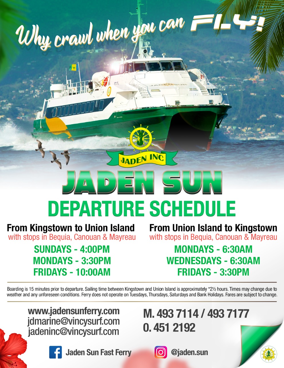 Departure Schedule