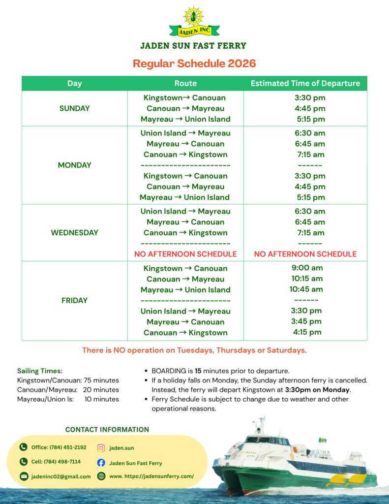 Regular Schedule from July 2026
